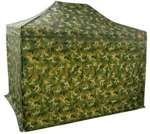 Pavilion de grădină 2x3m - din oțel, 4 pereţi laterali, Camuflaj