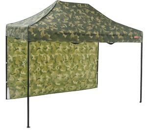 Pavilion de grădină 2x3m - din oțel, 1 perete lateral, Camuflaj