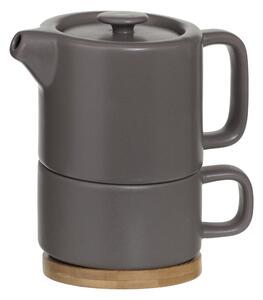 Ceainic cu cană, NATURAL, 400 ml, gri
