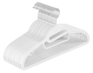 Set 20 umerase din plastic Songmics Alb 41.5x21.5x0.5 cm