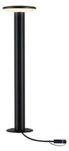 Paulmann Bornă luminoasă LED Plug & Shine Plate, 60 cm, IP44, 2.200K, reglabil, Negru, Metal, Modern