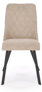 Scaun K561, bej/negru, stofa clasica/metal, 44x58x85 cm