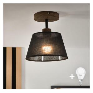 Lustră LED aplicată Brilagi ANTHONY 1xE14/60W/230V stejar nuc/negru