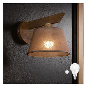 Aplică LED Brilagi ANTHONY 1xE14/40W/230V stejar nuc/maro