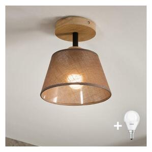 Lustră aplicată Brilagi ANTHONY 1xE14/60W/230V stejar/maro