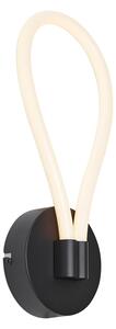 Lampă de perete modernă neagră, incl. LED, cu 3 trepte de intensitate luminoasă - Keri