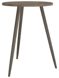Masă de bistro, gri, Ø60x76 cm, MDF și fier