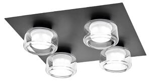 Osram -LED Plafonieră de baie ORBIS FLAME 4xLED/5,5W/230V IP44 neagră