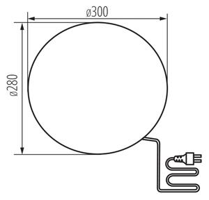 Lampă de exterior Kanlux 24651 STONO 1xE27/25W/230V d. 30 cm IP65