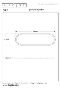 Lucide 07121/24/30 - Plafonieră LED ELLY dimabilă 24W/230V 2700/3300/4000K