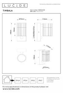 Lucide 11839/01/30 - Aplică de perete Ven cu senzor TIMBALA 1xGU10/7W/230V IP44