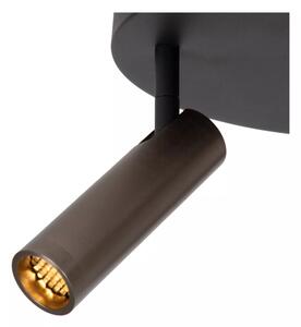 Lucide 22974/13/15 - Plafonieră cu spoturi GRADO 3xGU10/12W/230V maro/negru