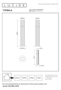 Lucide 11841/01/30 - Lampă de exterior TIMBALA 1xGU10/7W/230V IP44