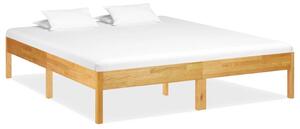 Cadru de pat, 200 x 200 cm, lemn masiv de stejar