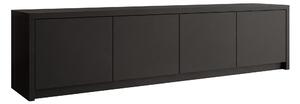 Comodă TV Lectio, Negru, PAL laminat, 51x198x40cm, 47.5 kg