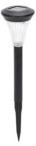 Aigostar - Lampă solară cu LED, 2 V, 6500 K, IP44, 40 mAh, negru