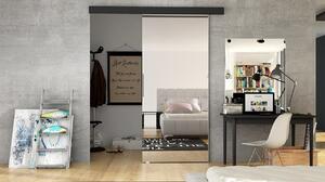 Uși culisante Clayton 80 II (Negru + oglindă). 1058795