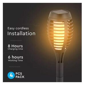 SET 4x lampă solară LED 4xLED/3,6V 1xAAA IP44 100 mAh
