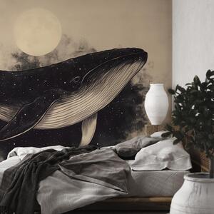 Fototapet - Balena cu luna plină (147x102 cm)