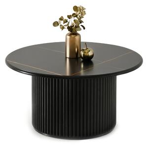 Z0ND0 Măsuță de cafea Dolfy (marmură neagră + negru). 1111601