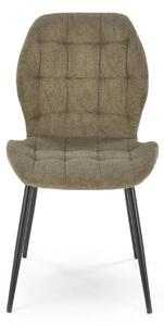 Scaun K548, verde/negru, stofa clasica/metal, 47x55x84 cm
