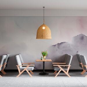 Tapet Trendy acuarelă pete decor minimalism în violet, Fototapet Acuarelă, w00376v1 : Uwalls.ro
