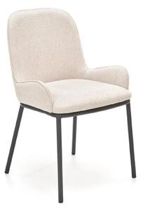 Scaun K481, alb/negru, stofa clasica/metal, 54x60x83 cm
