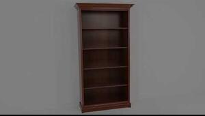 Biblioteca KENT REGAL, castan, PAL, 110x43x205 cm