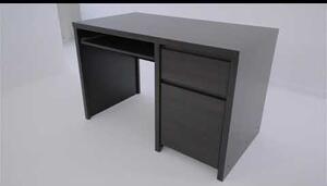 Birou KASPIAN, alb mat, PAL infoliat, 120x65x77 cm