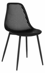 Scaun TEGRA TYP 2, negru, plastic/metal, 37x53x86 cm