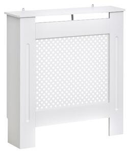 HOMCOM Carcasă Modernă pentru Calorifer din MDF Tip Grilă, 78x82x19 cm, Alb | Aosom Romania