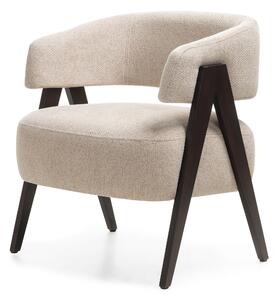 Fotoliu design bej MIZU Alia 18