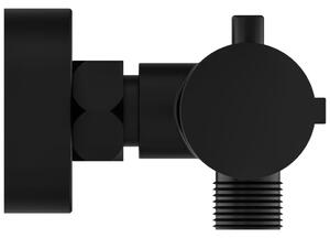 SCHÜTTE Robinet de duș termostatic LONDON, negru mat, 5,5 cm 52466
