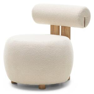 Fotoliu design crem HANNA, stejar Now or never 03