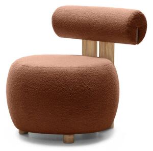 Fotoliu design maro HANNA, stejar Now or never 54
