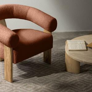 Fotoliu design maro KOKEI, stejar Now or never 54