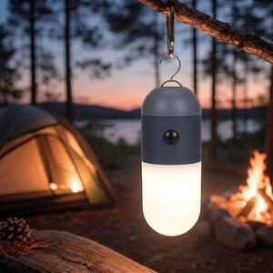 Lampă camping cu 3 intensităti de lumină, 8 x LED, Redcliffs, culoare antracit