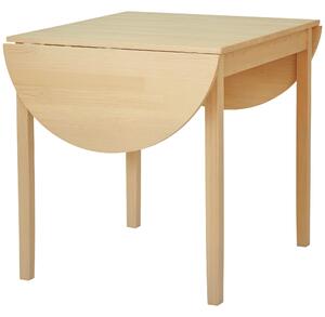 HOMCOM Masă Pliabilă pentru 4-6 persoane din Lemn de Pin, 140x70x75 cm, Natural | Aosom Romania