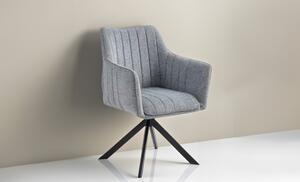 Scaun Living Tapitat KJC385, Gri
