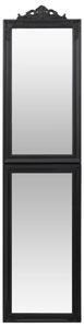 Oglindă de sine stătătoare, negru, 40x160 cm