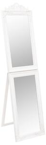 Oglindă de sine stătătoare, alb, 40x160 cm