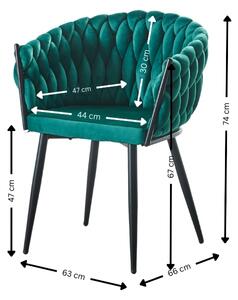 Scaun Living Tapitat KJC11 Verde