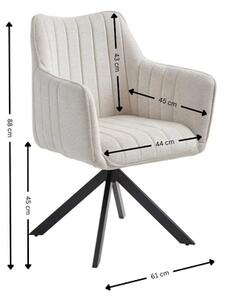Scaun Living Tapitat KJC385 Bej