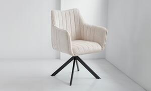 Scaun Living Tapitat KJC385, Bej