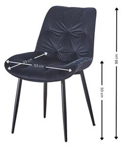 Scaun Living KJC0357 Negru