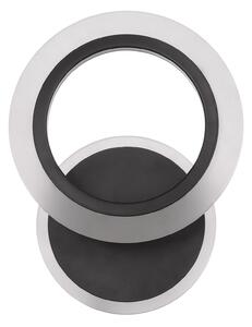 Aplică LED Smart Klausen Primus AP1 14W cu Telecomandă, 24x9x19 cm, Design Modern Negru, Lumină Reglabilă 3000K-6500K, Dimabilă, Eficiență 1200lm
