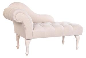Chaise longue Ivory Romance crem 119x55x77 cm