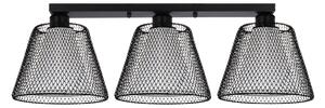 Plafonieră Modernă Klausen Novos PL3 Negru 66x21cm, Lustră Textilă 3xE27 pentru Living, Iluminat Interior Elegant, Design Calitativ, Design Rafinat