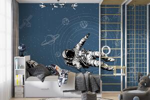 Fototapet Un astronaut plutind în spațiu, Fototapet spațiu cosmic, Fototapet populare, w00712v3 - Tapeko.ro