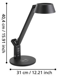 Eglo 99832 - Lampă de masă LED BANDERALO, cu control tactil și intensitate reglabilă, 4,8W/230V, negru